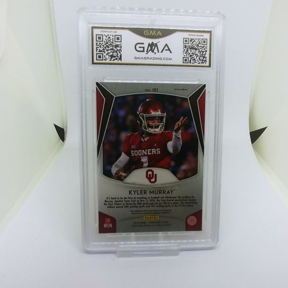 2019 Prizm Drafts Picks Kyler Murray #101 Prizm Rookie GMA 10 - Picture 3 of 4